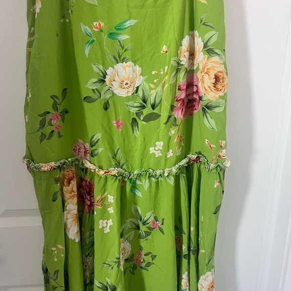 PAPAYA Floral Green Maxi  Skirt Size Large - Picture 13 of 13